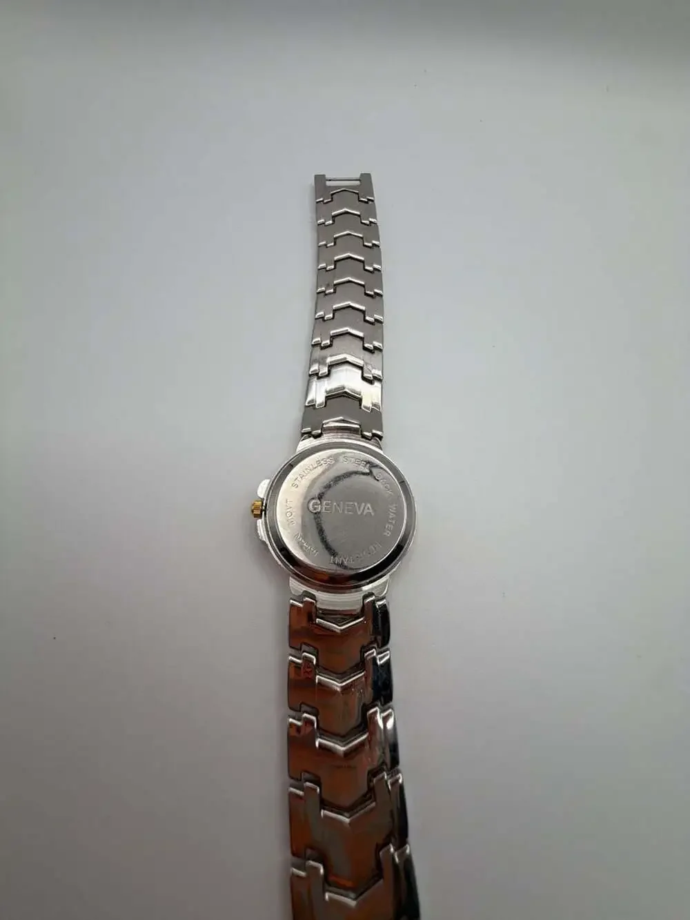 Geneva Women's Two-Tone Quartz Watch with Gold Dial